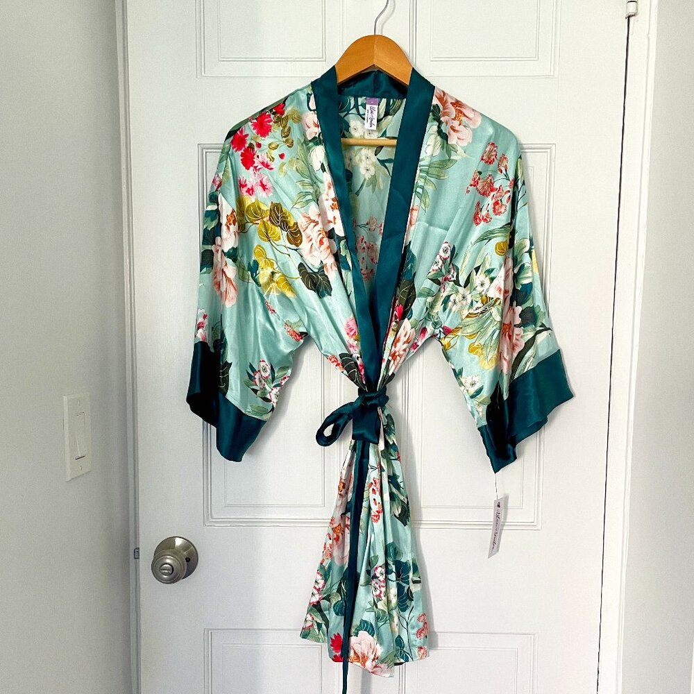Lilac+London Floral Kimono Wrap/Robe | Size M